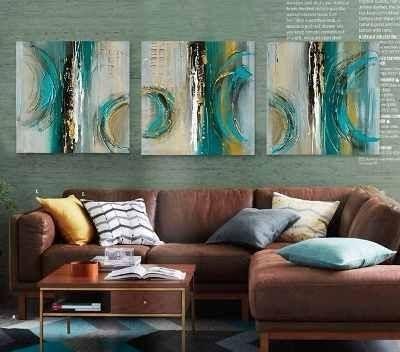 Abstract Wall Art Painting, Modern Painting for Bedroom, Modern Contemporary Art, 3 Piece Canvas Painting