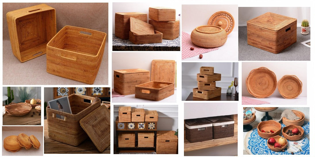 Storage Basket for Shelves, Large Rectangular Storage Baskets