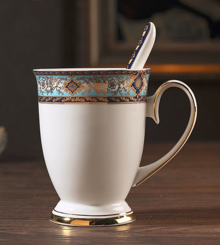 Elegant Ceramic Coffee Cups, Beautiful British Tea Cups, Unique