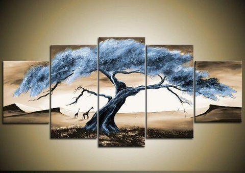 Original Acrylic Paintings on Canvas Abstract Triptych Acrylic Landscape  Painting Multi 3 Piece Large Tree of Life Minimalist Oversized 5 Si 