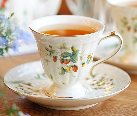 Iris Flower British Tea Cups, Beautiful Bone China Porcelain Tea Cup S –  artworkcanvas