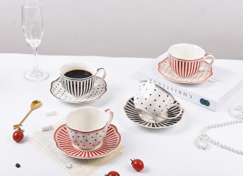 Beautiful British Tea Cups, Unique Afternoon Tea Cups and Saucers, Ele