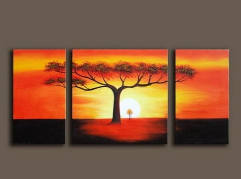 Abstract Canvas Paintings, Tree of Life Painting, Heavy Texture Painti –  Paintingforhome