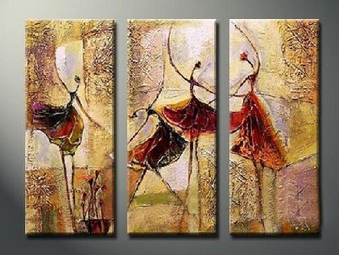 Flower Abstract Art, Bedroom Abstract Painting, 3 Piece Wall Art, Simp –  Paintingforhome