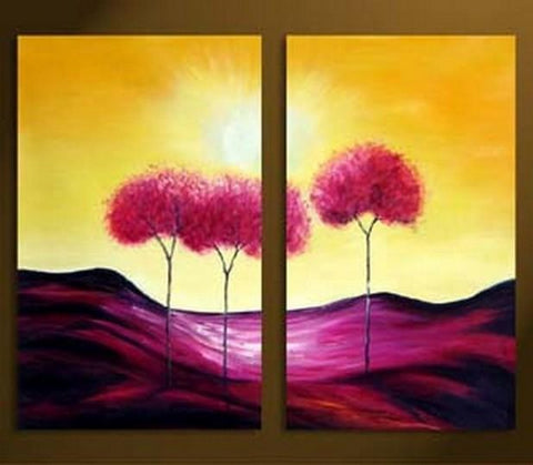 Large Acrylic Painting, Tree of Life Painting, Abstract Painting on Ca –  Paintingforhome