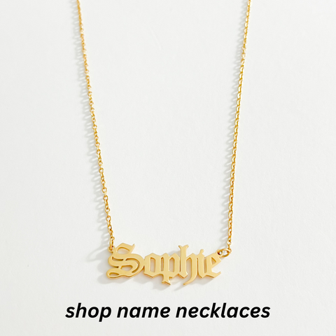 Shop Name Necklaces