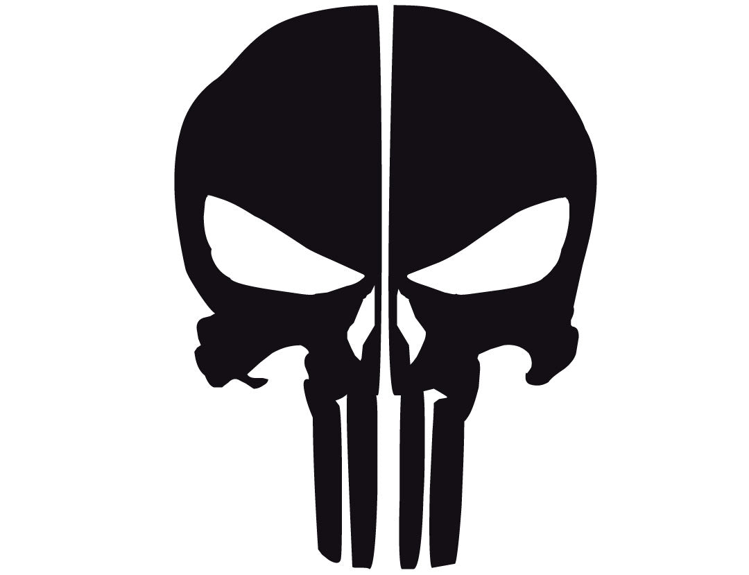 Punisher Skull Reflective Rear Helmet Decal Police Fire EMS Viny