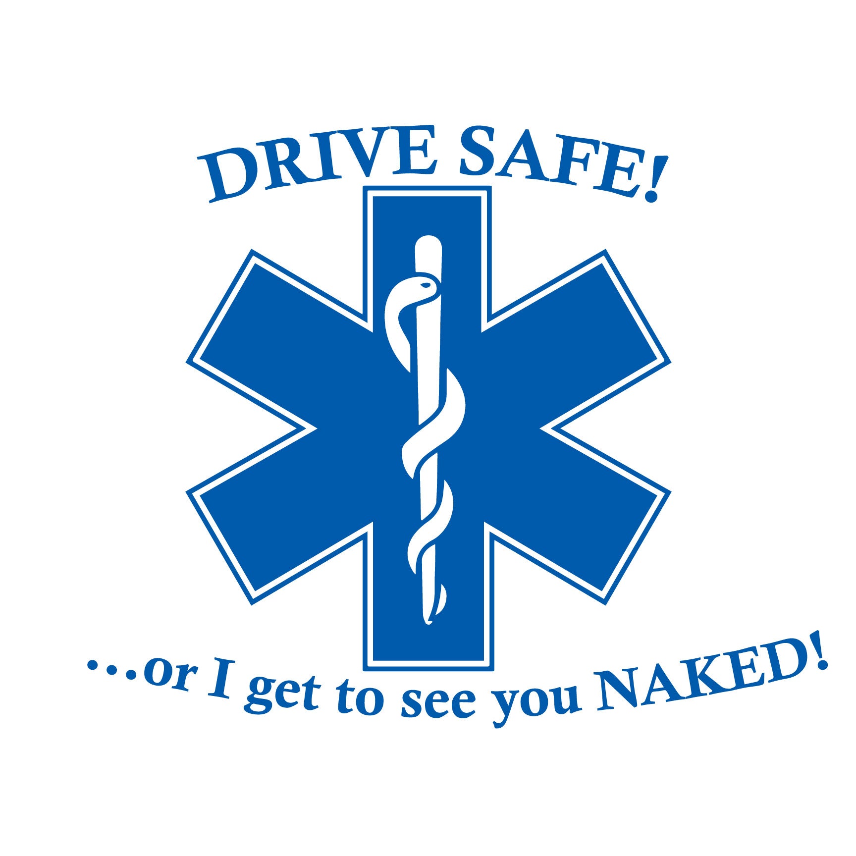 Drive Safe Or I Get To See You Naked Window Decal Police Fire Ems Viny 