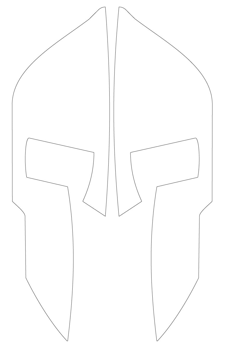 Printable Spartan Helmet Template - Printable Templates