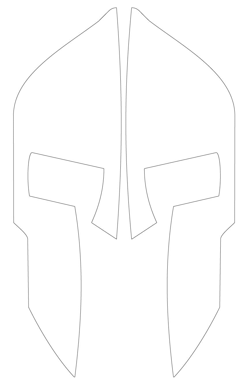 Printable Spartan Helmet Template Printable Templates