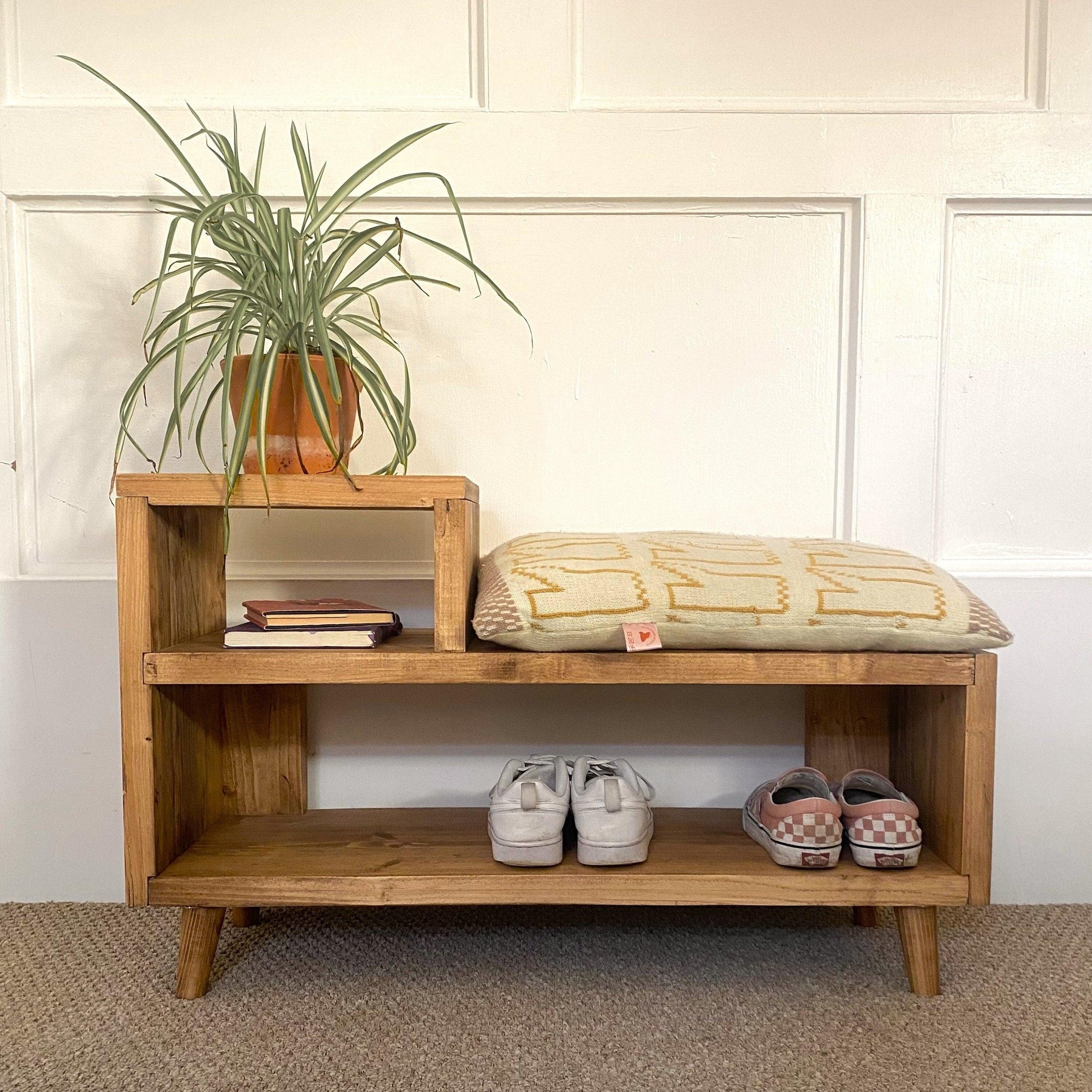 ANA: Reclaimed Wooden Shoe Rack - RizAndMicaMake