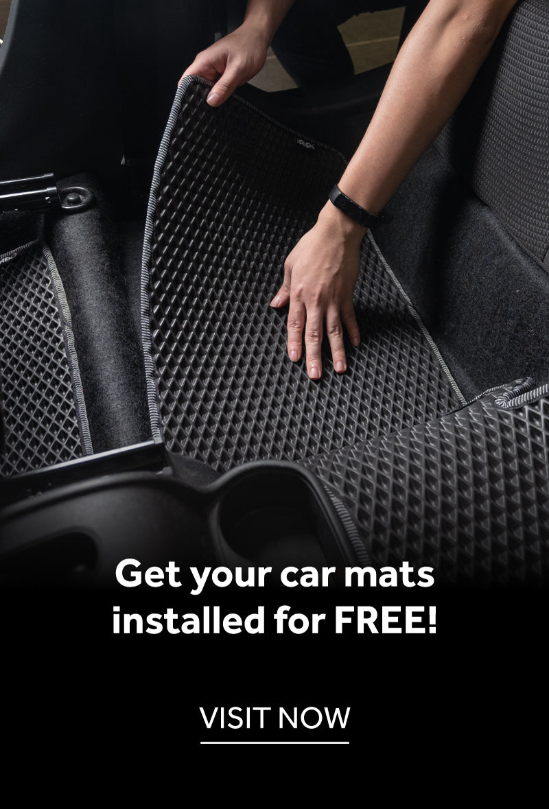 Get your car mats installed for FREE!