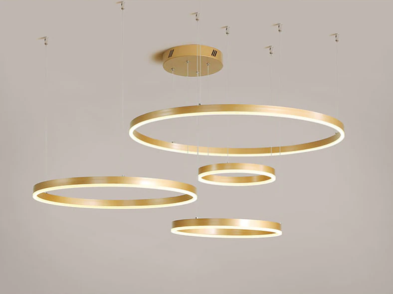 modern circular led chandelier