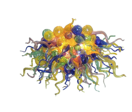 chihuly inspired chandeliers