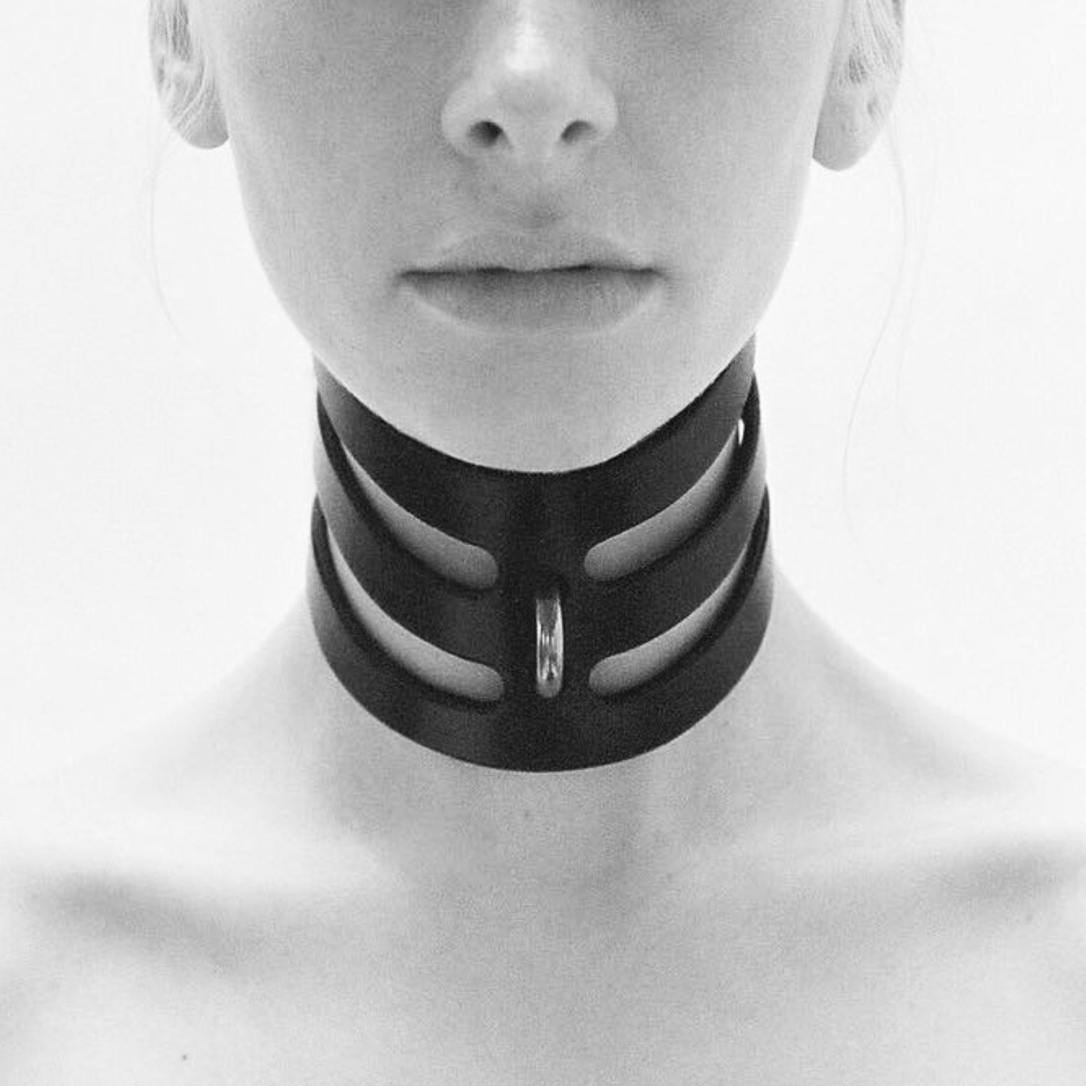 Leather Neck Corset, Leather Collar, Leather Choker, Posture Collar 