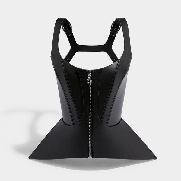 LARGE LOCK CORSET - BLACK PATENT | Signature Leather Accessories ...