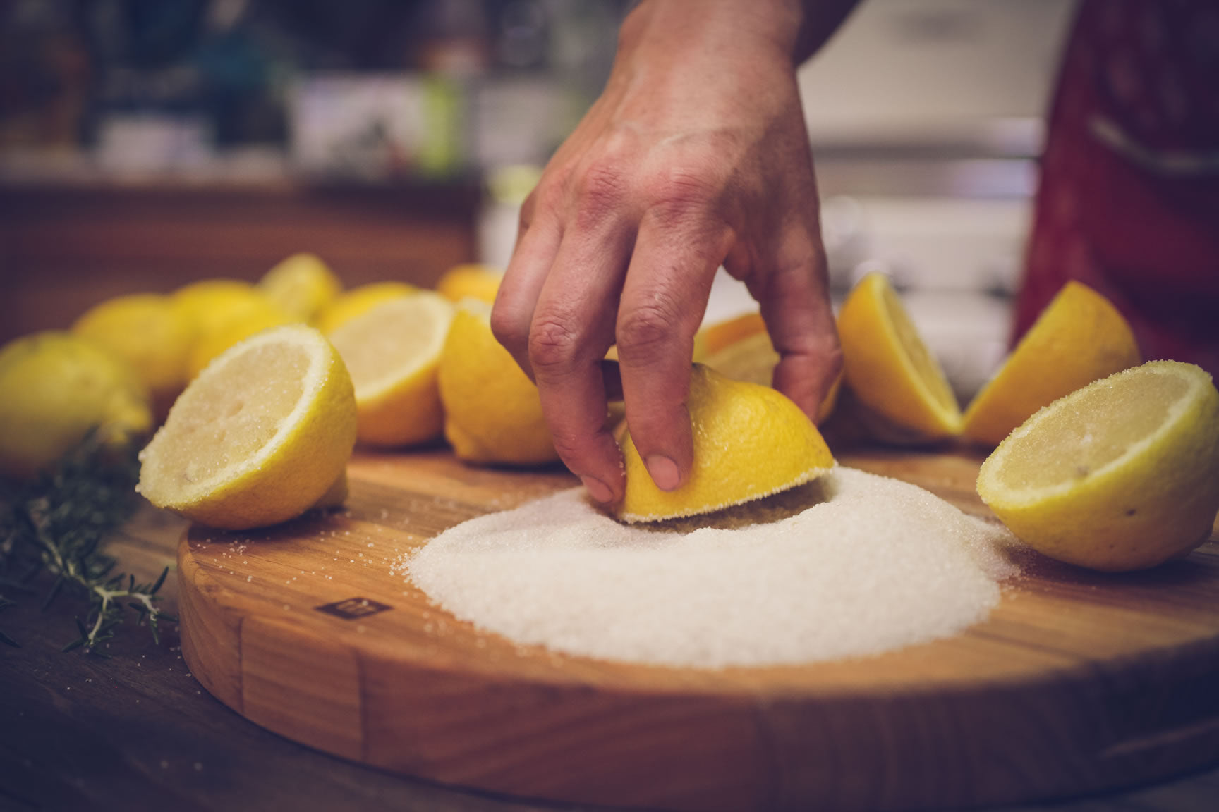 carmelized lemons on the grill