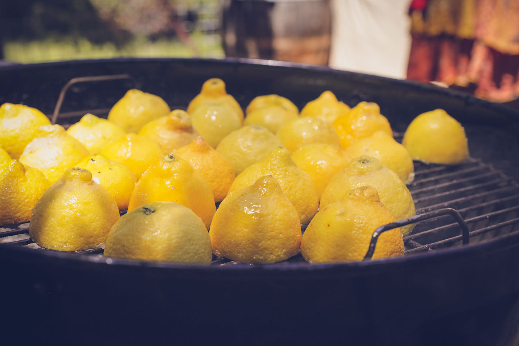 grilled lemons