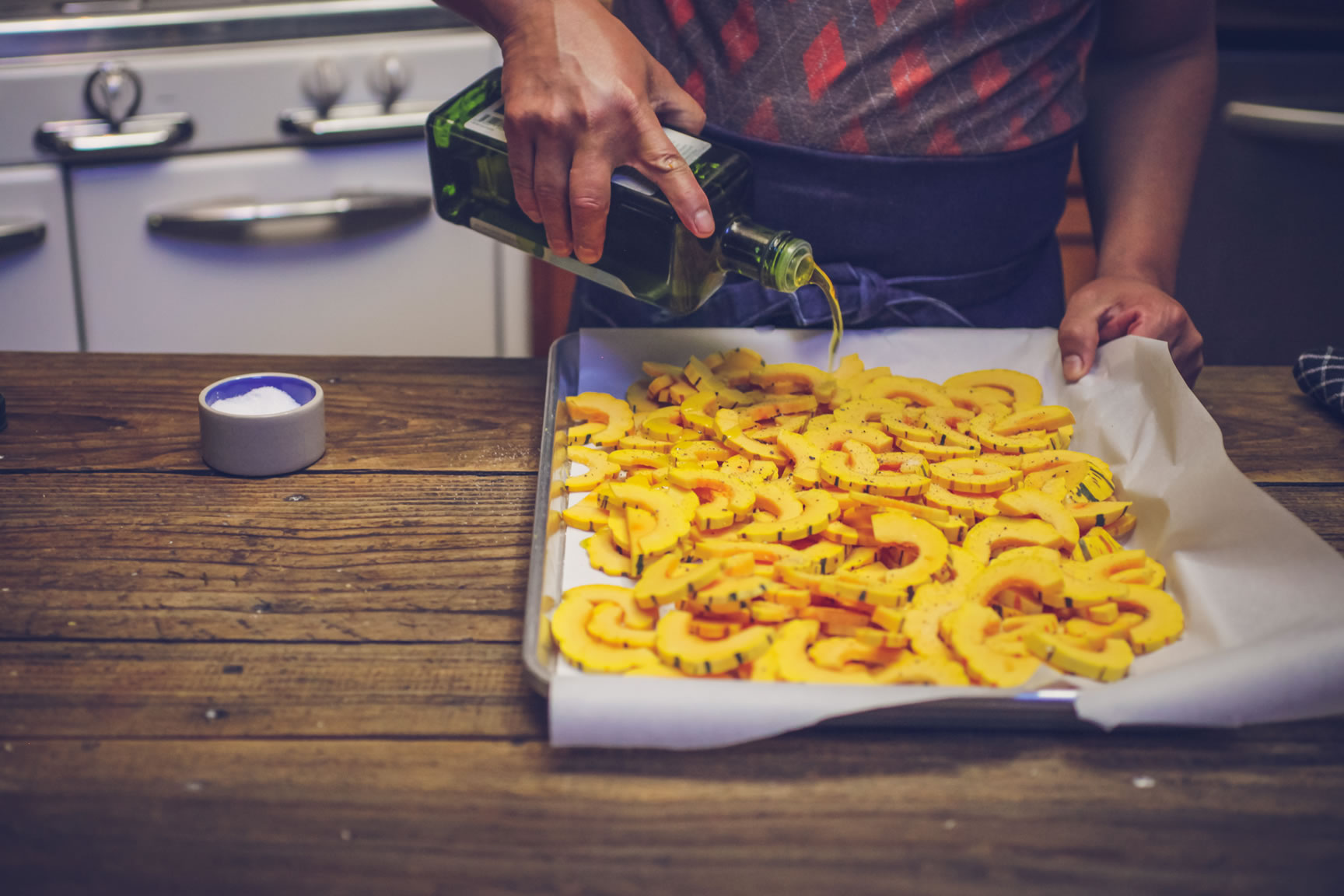 season and bake squash