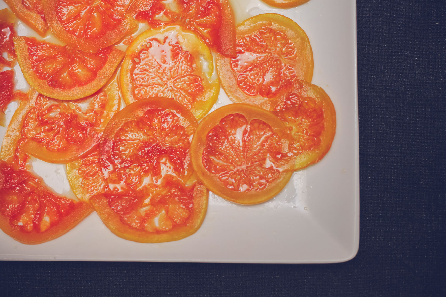 cooling grapefruit garnish