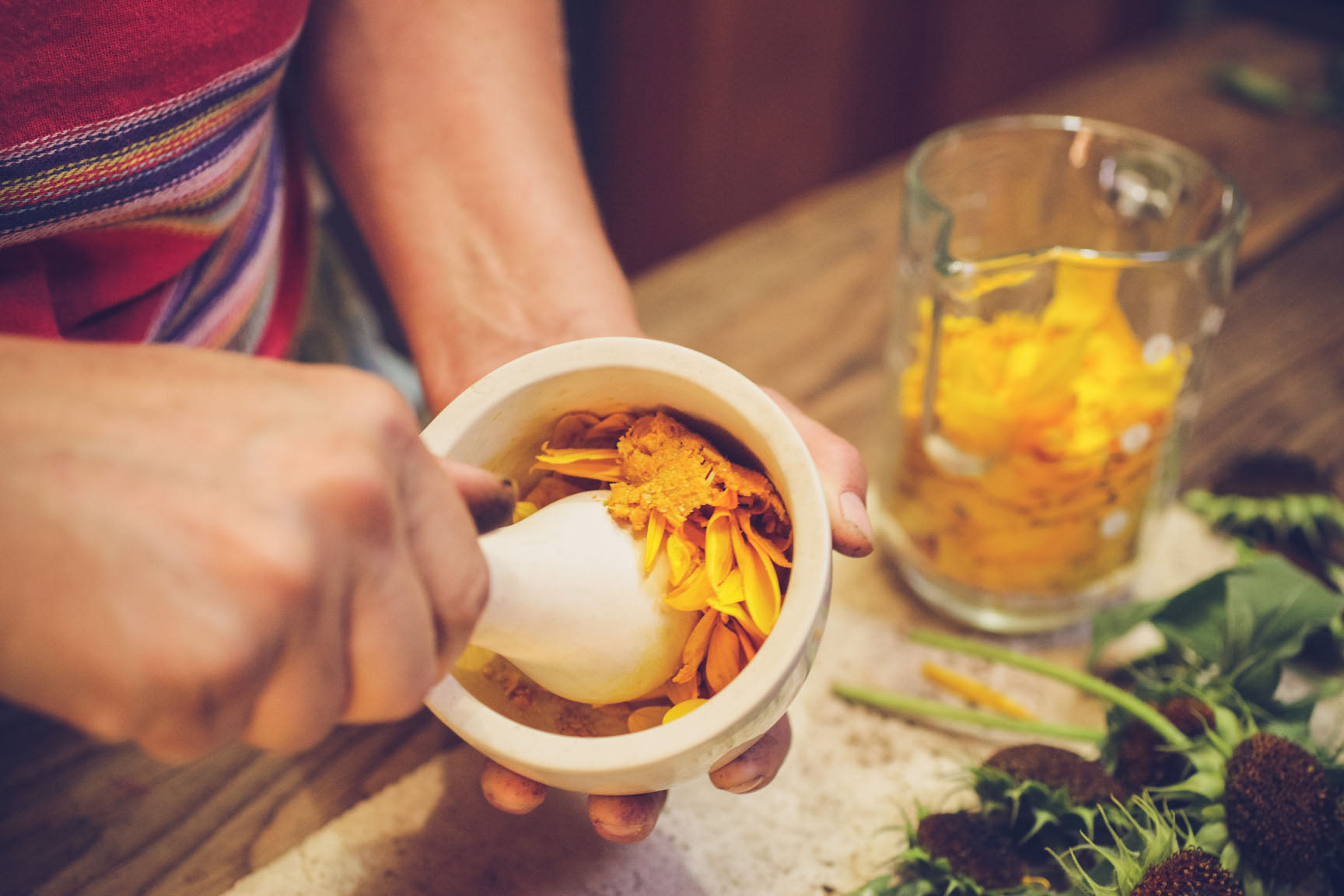 grind in mortar and pestle