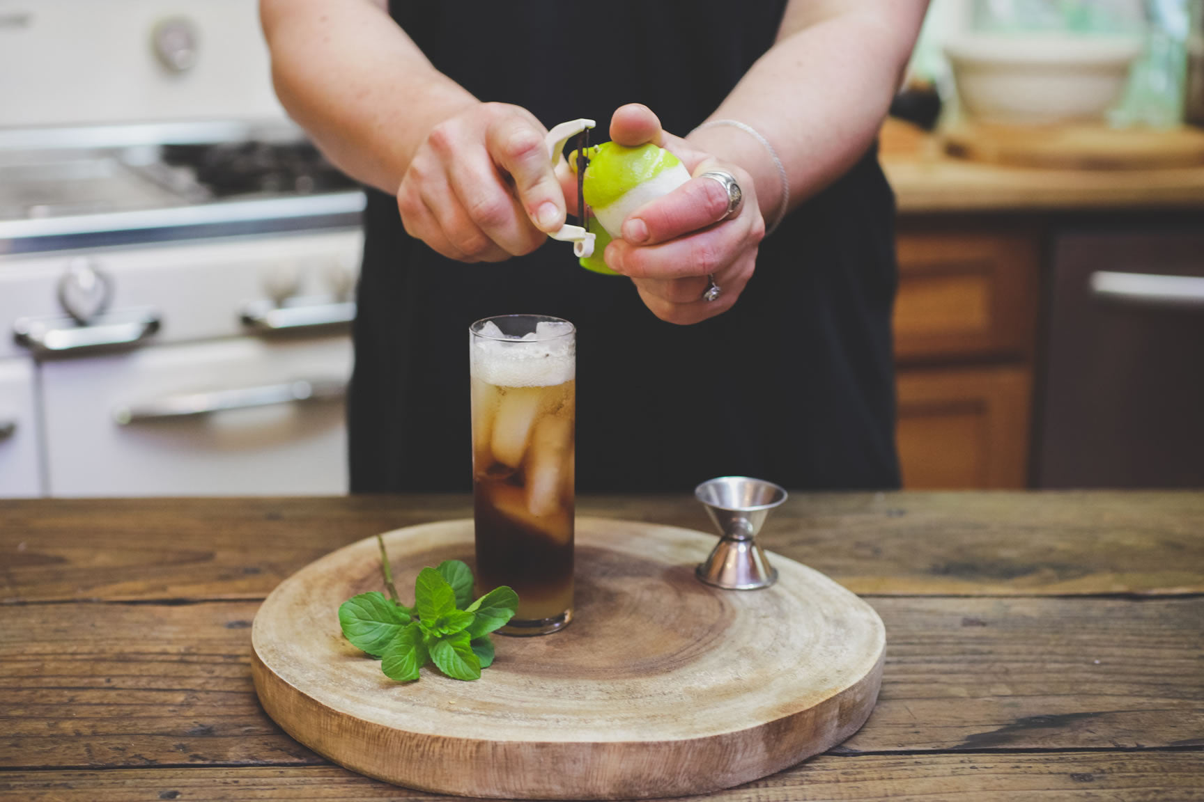 garnish with lime