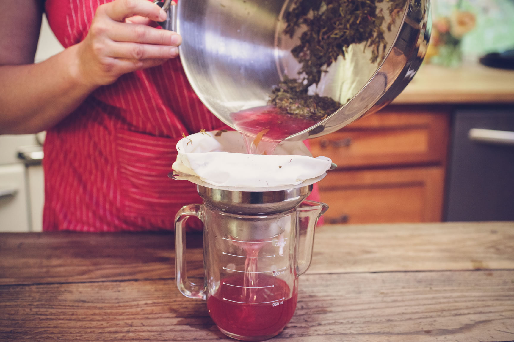 strain through jelly bag