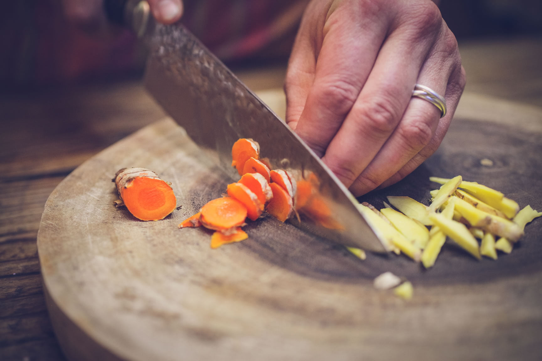 sliced tumeric