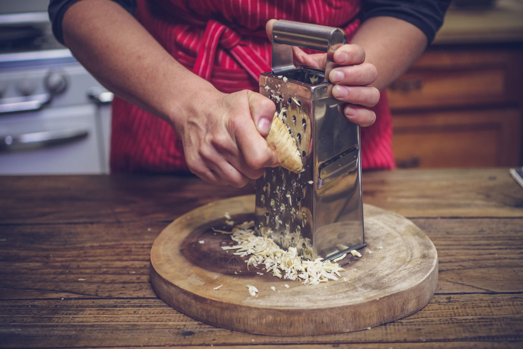 grate parsnips