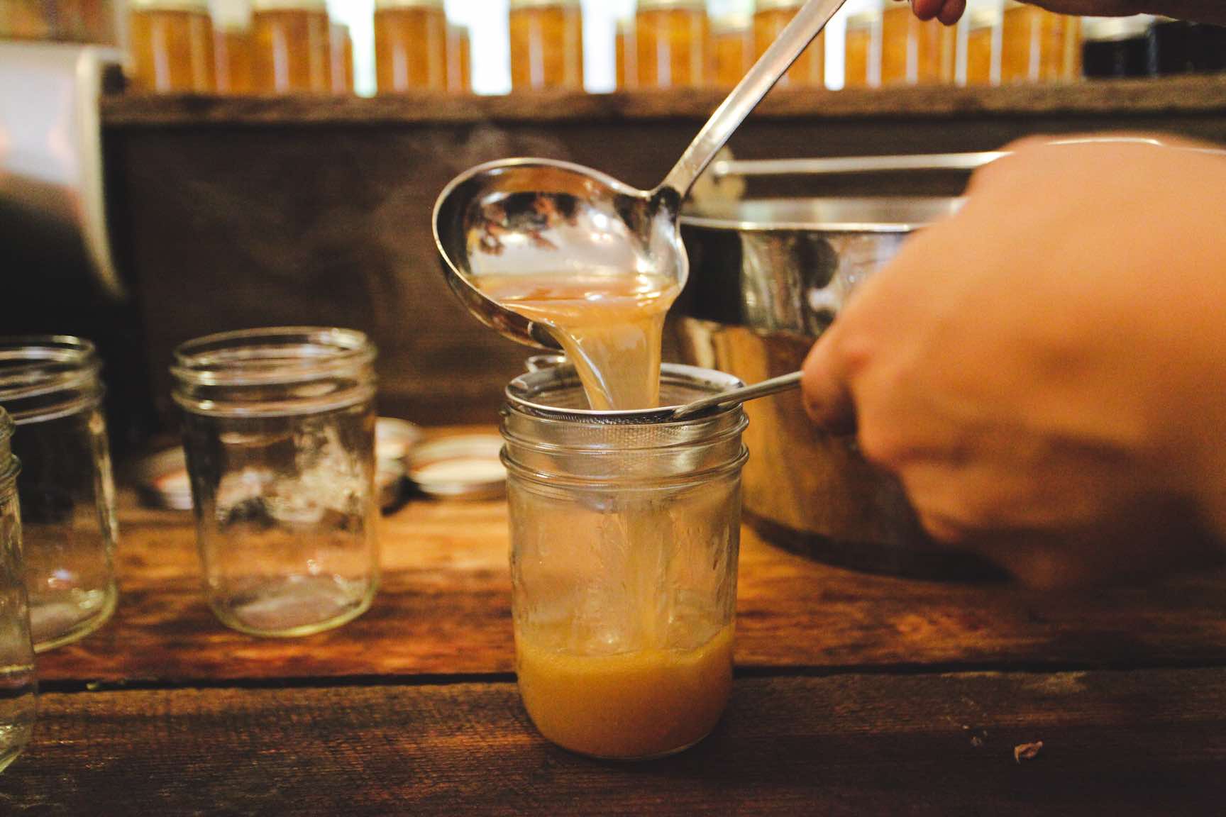 storing bone broth in canning jars