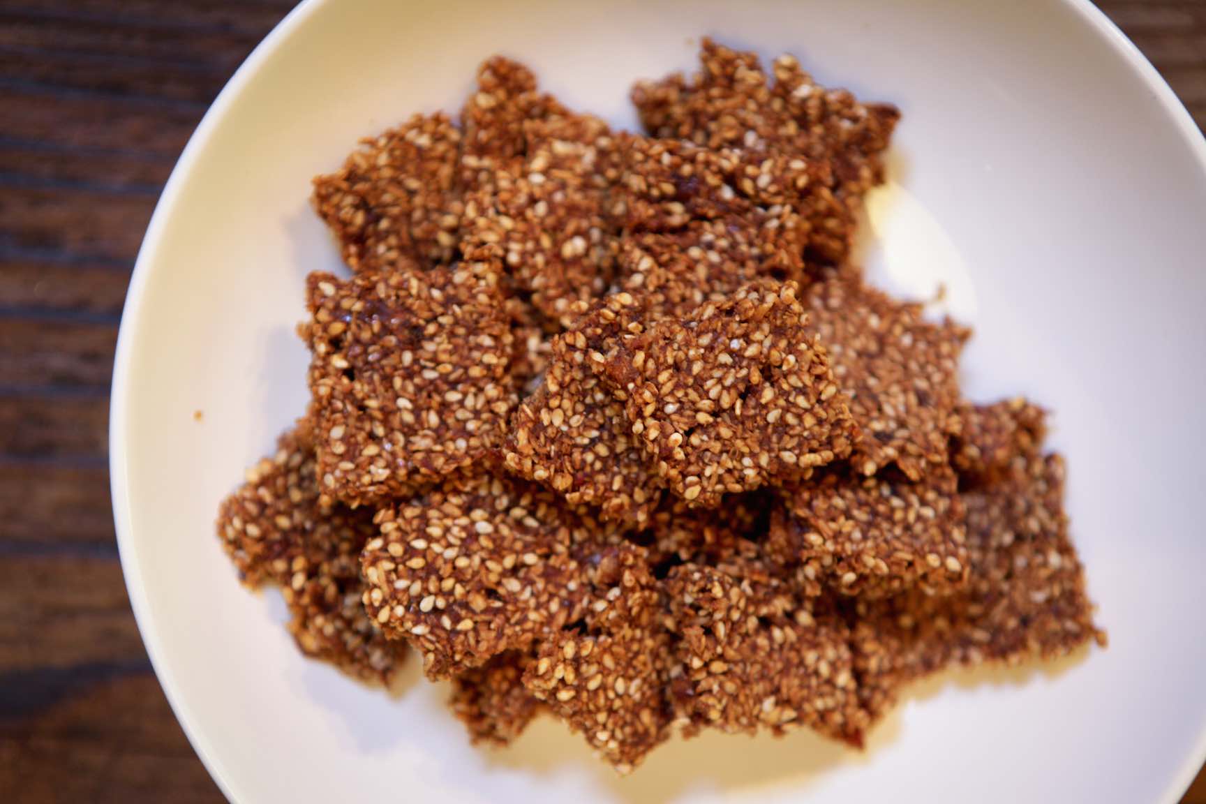 Food Dehydrator Recipe: Healthy Sesame Ginger Snaps!