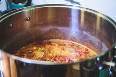 pre-cooking tomato sauce for home canned tomato sauce