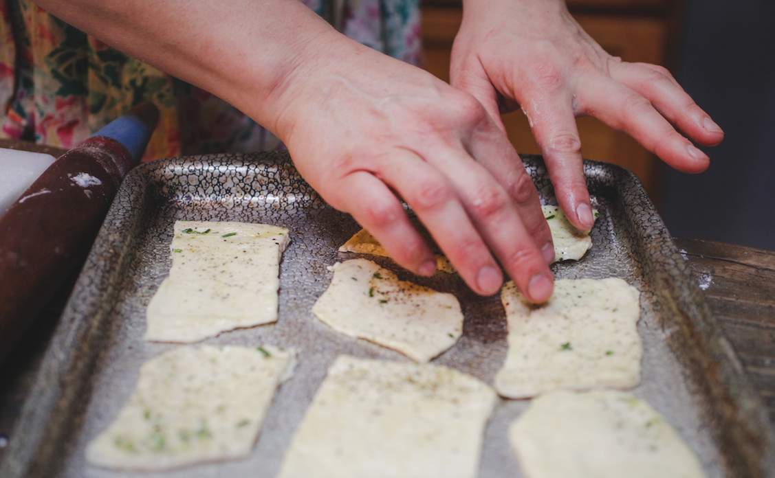 Sourdough Crackers