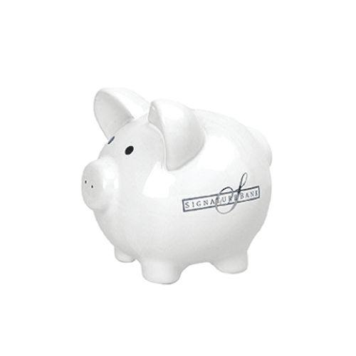 small plastic piggy banks