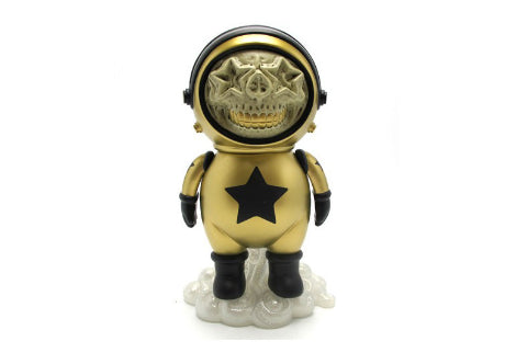 Dum English Gold Star Skull Astronaut 10 inch Figure | New