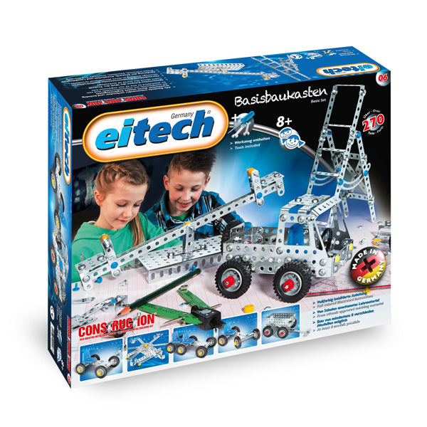 eitech Construction Classic Basic Set 270 Pieces Metal Building Kit