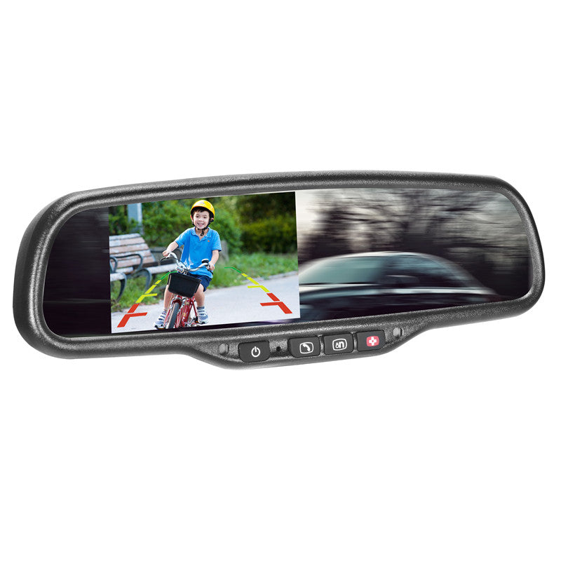 gps rear view mirror backup camera bluetooth