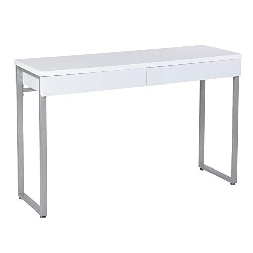 Greenforest Vanity Table 47 Gloss White Console Table Computer Makeu Wufair