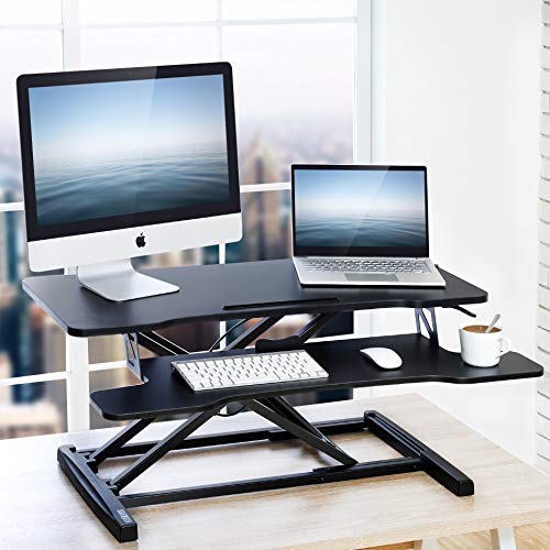 Fitueyes Height Adjustable Standing Desk 36 Wide Sit To Stand