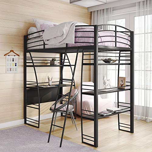 bunk bed over desk