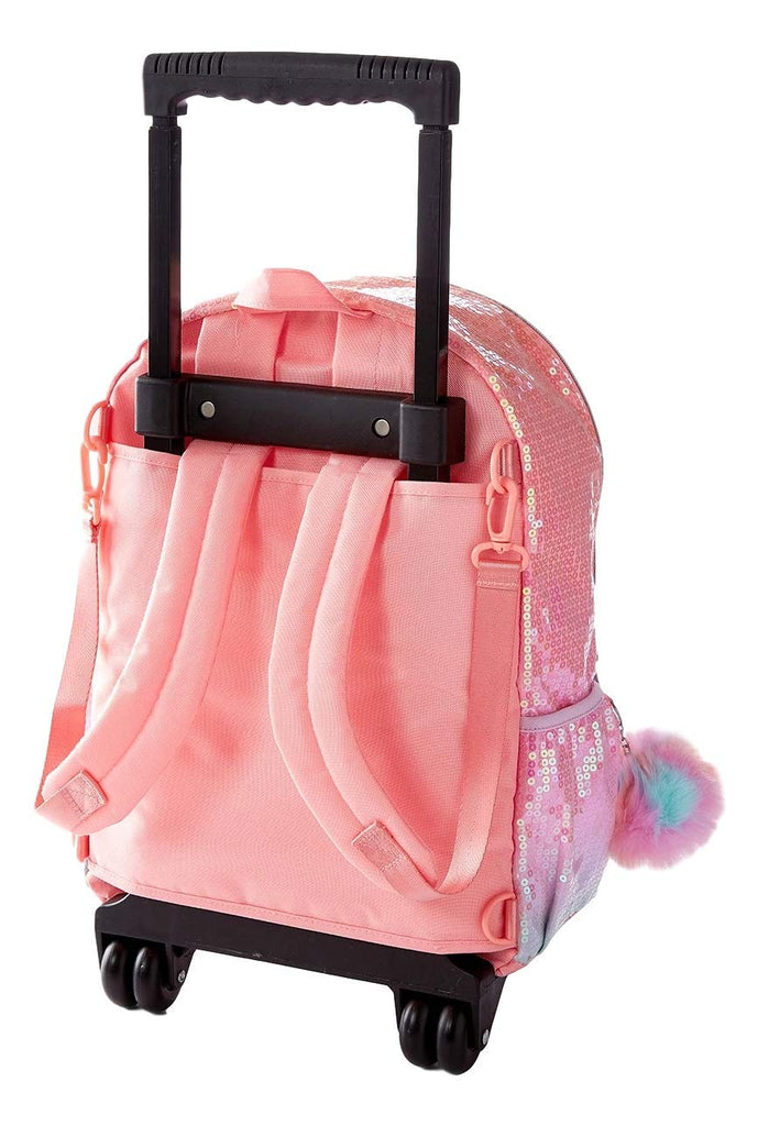 pink ombre suitcase