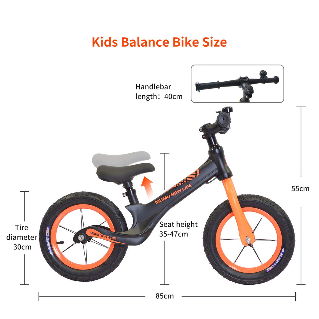 orange toddler bike