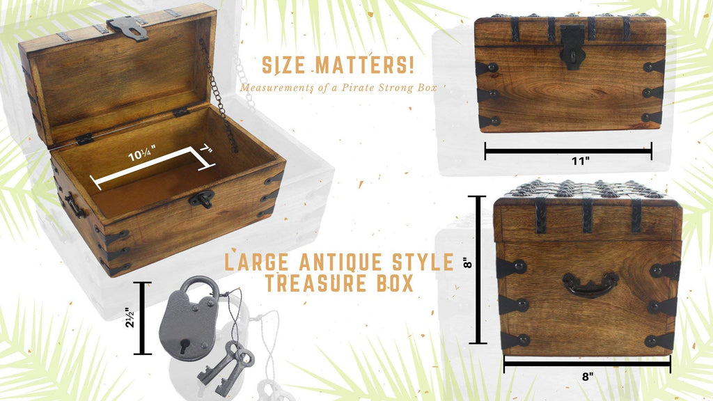 toy treasure chest with lock