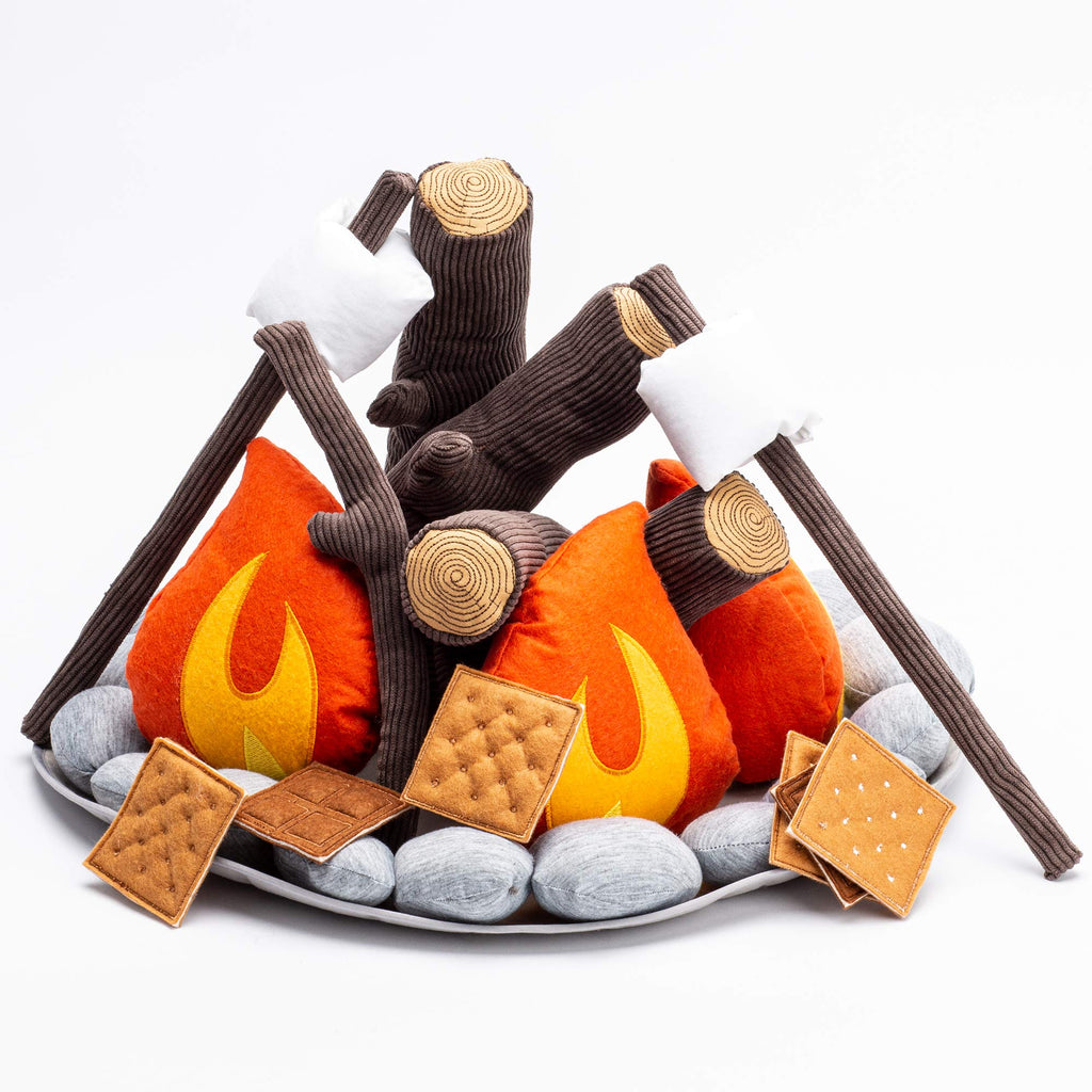 stuffed campfire set