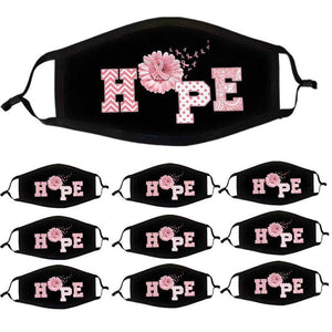 Breast Cancer Hope Daisy Patterns Cloth Face Mask