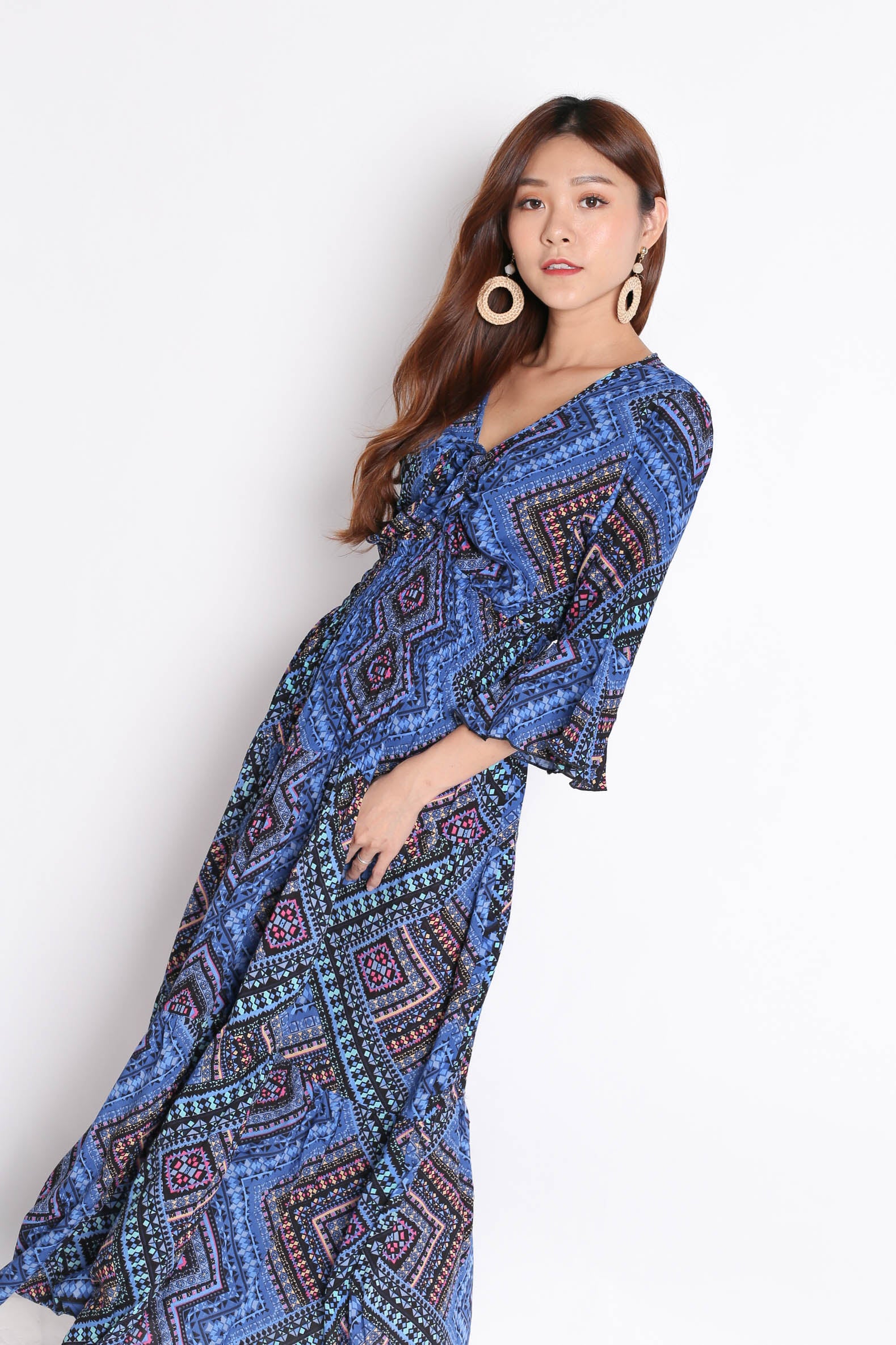 BALI BATIK  DRESS  V2 IN COOL TOPAZETTE