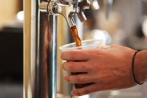 Cold Brew Pouring from a Keg