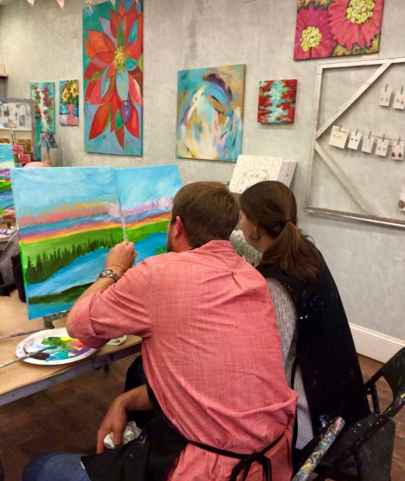 Lowcountry Marsh Couples Paint Class Adult Art Classes Kids