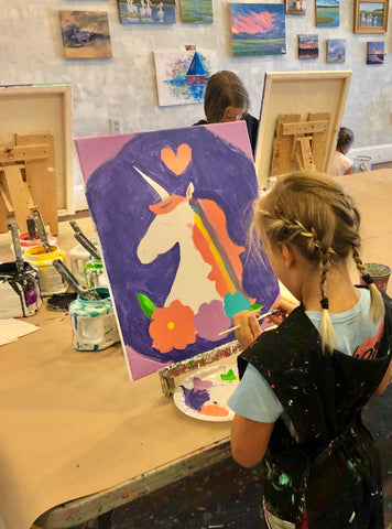 Kids BIRTHDAY PARTY Ideas!! (Girls Art Painting) 