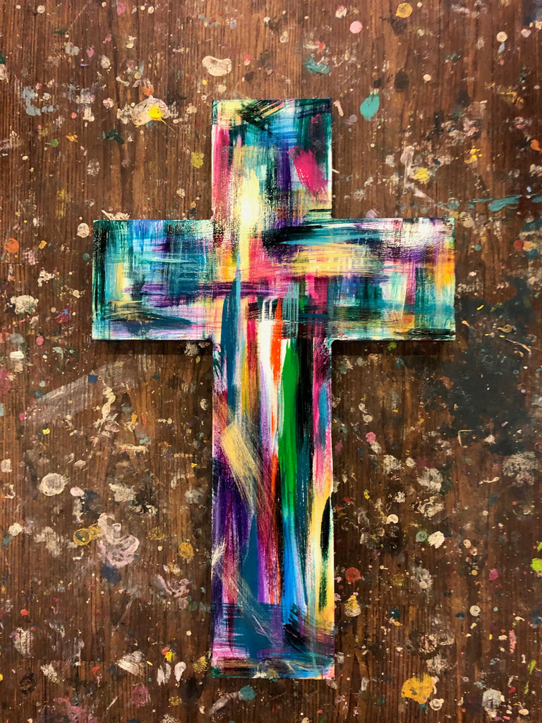 cute cross paintings